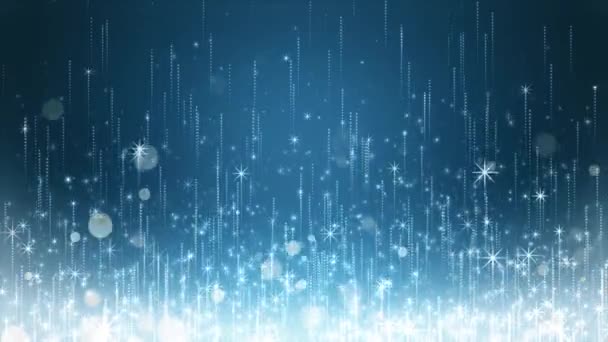 カラフルな背景に輝く粒子のビデオ — ストック動画