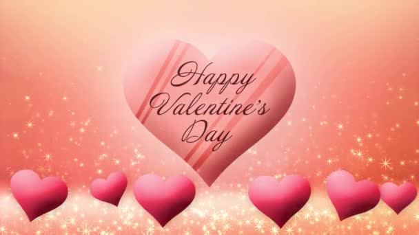 Video Floating Chocolate Hearts Valentine Day — Αρχείο Βίντεο