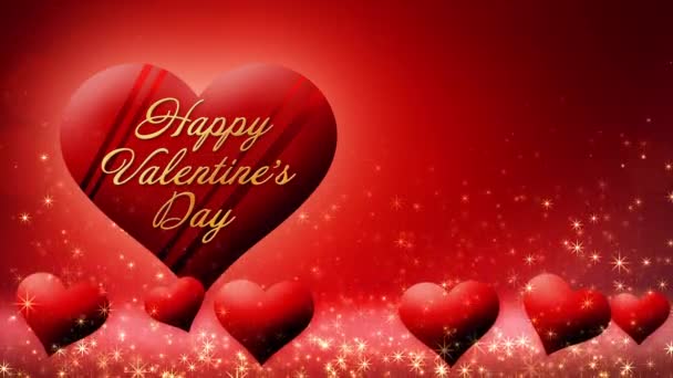 Відео Плаваючих Шоколадних Сердець Валентинів День — стокове відео