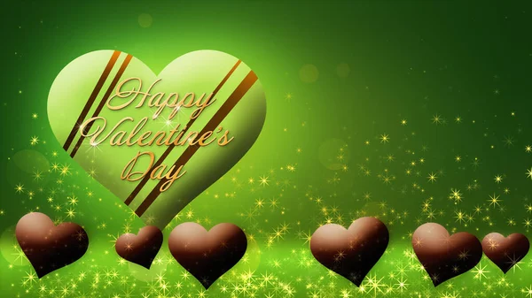 Floating chocolate heart image, Valentine's Day