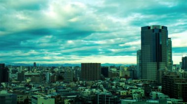 Video of sky, clouds, city and buildings, daytime