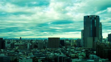 Video of sky, clouds, city and buildings, daytime