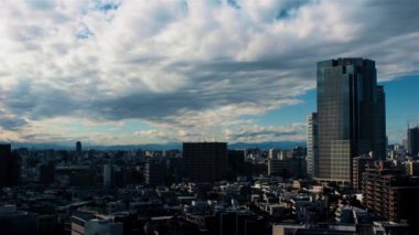 Video of sky, clouds, city and buildings, daytime