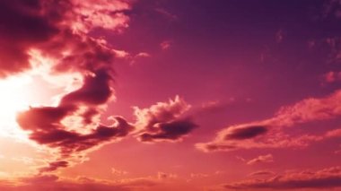 bulutlar gökyüzünde hareket video