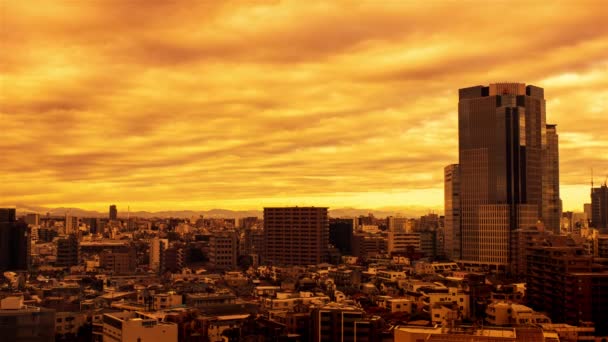 Video Langit Awan Kota Kota Dan Bangunan Dari Siang Hari — Stok Video