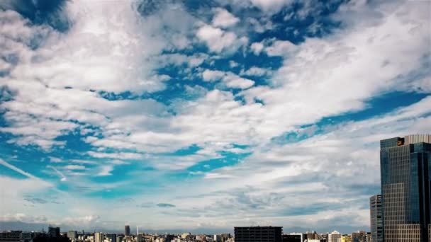 Wideo Nieba Chmur Miasta Budynków Dzień — Wideo stockowe
