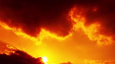 bulutlar gökyüzünde hareket video