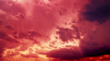 bulutlar gökyüzünde hareket video