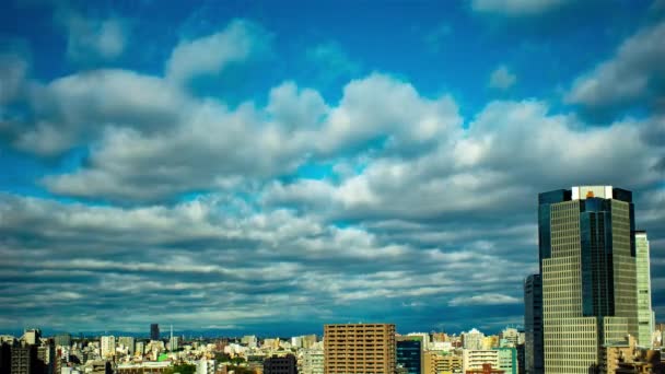 Video Sky Clouds City Buildings Daytime — ストック動画
