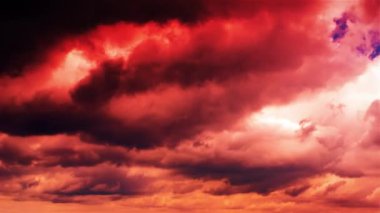 bulutlar gökyüzünde hareket video