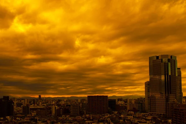 Images Sky Clouds City Buildings Daytime Sunset — Stock Photo, Image