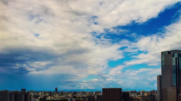 Video Sky Clouds City Buildings Daytime — Video