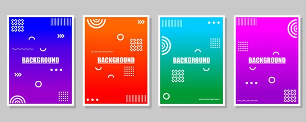 Abstract Geometric Background Vector Collection — Stock Vector