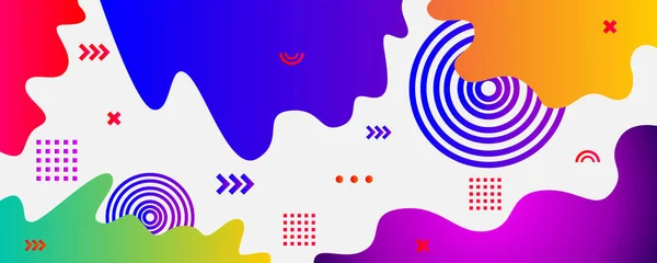 Soyut Bauhaus geometrik model arkaplan vektör çemberi