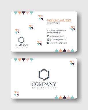 Basit modern profesyonel kartvizit.