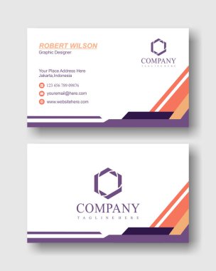 Basit modern profesyonel kartvizit.