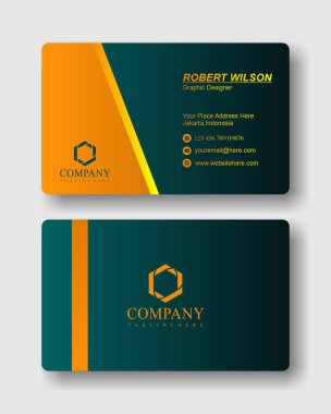 Basit modern profesyonel kartvizit.