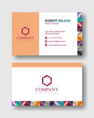 Basit modern profesyonel kartvizit.