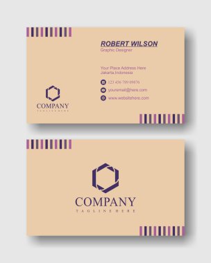 Basit modern profesyonel kartvizit.