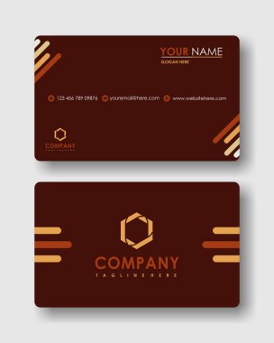 Basit modern profesyonel kartvizit.