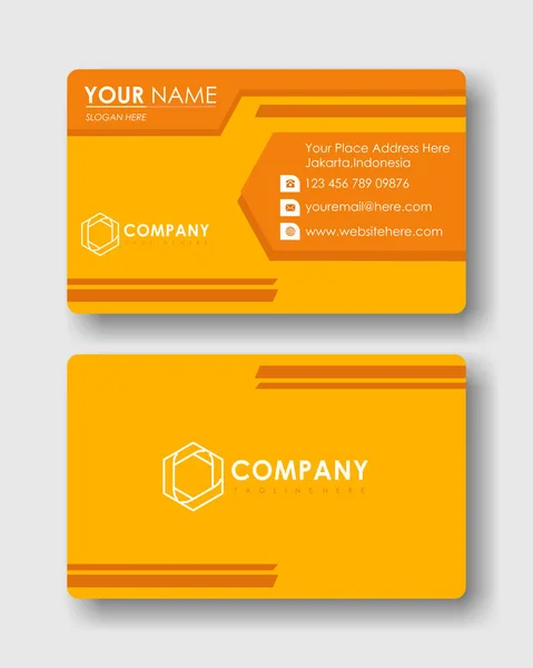 Simple Modern Professional Business Card — Stock Vector