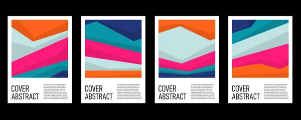 Abstrait Fond Géométrique Coloré Pour Affiche Couverture — Image vectorielle