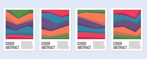 Abstrakter Farbenfroher Geometrischer Hintergrund Für Poster Und Cover — Stockvektor