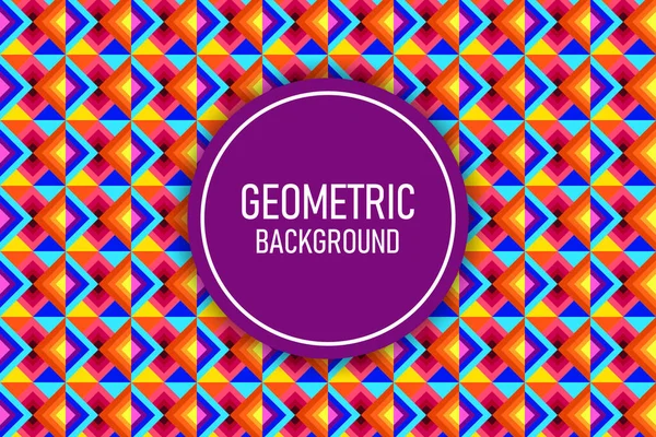 Vector Platte Geometrische Achtergrond — Stockvector