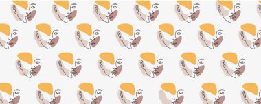 Boho kadını dış görünüş arka planı