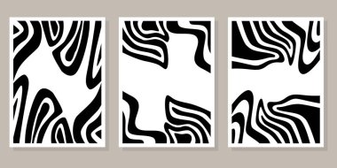 Soyut boho şekli seti