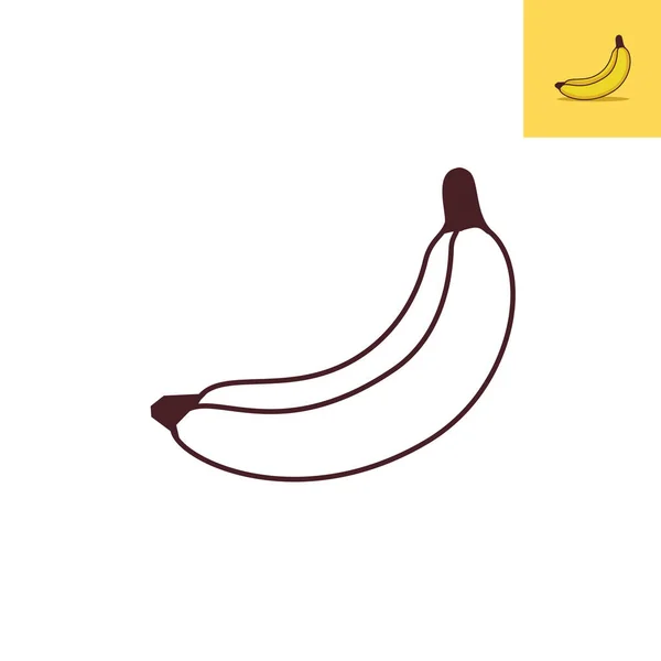Färg Bananer Teckningar För Barn Uppkopplad — Stock vektor