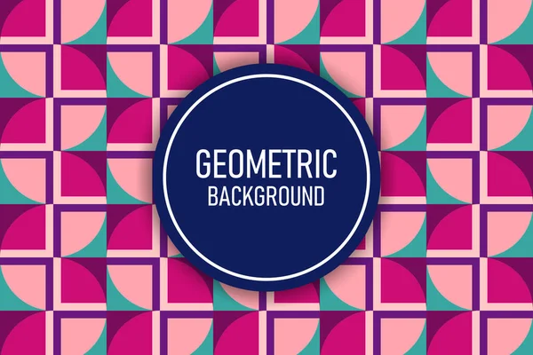 Vecteur Plat Fond Géométrique — Image vectorielle