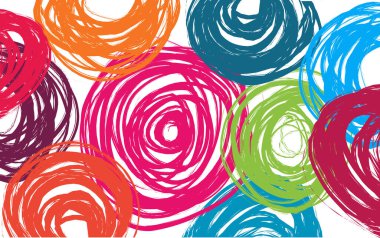 Vektör renkli suluboya vuruş grunge doku arkaplanı