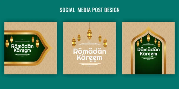 stock vector modern design ramdan kareem social media post design