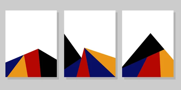 Bauhaus几何图案背景矢量圈 — 图库矢量图片