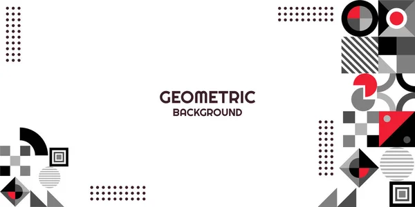 Vektor Flad Geometrisk Baggrund – Stock-vektor