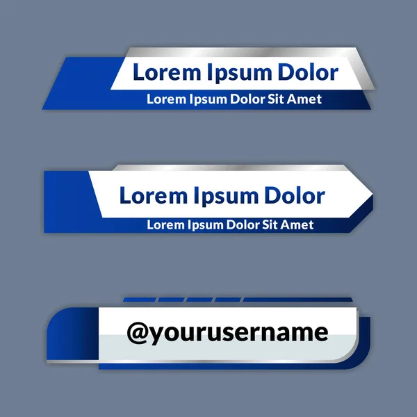 Yayın için düşük üçüncü afiş şablonu tasarımı