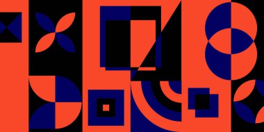 vektör düz geometrik arkaplan tam renk