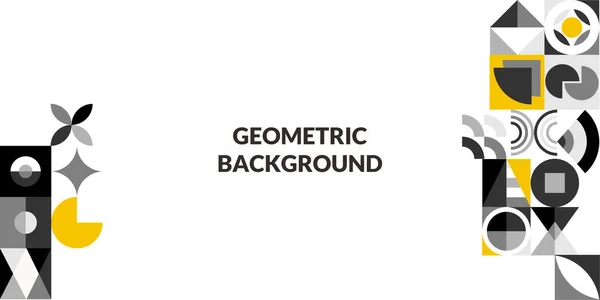 Vektor Platt Geometrisk Bakgrund Full Färg — Stock vektor