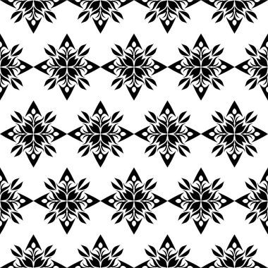 Geometrik havalı soyut çiçek deseni