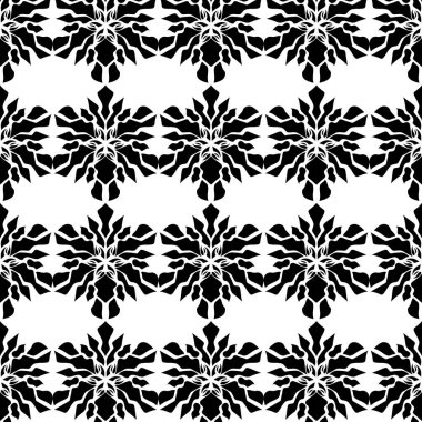 Geometrik havalı soyut çiçek deseni