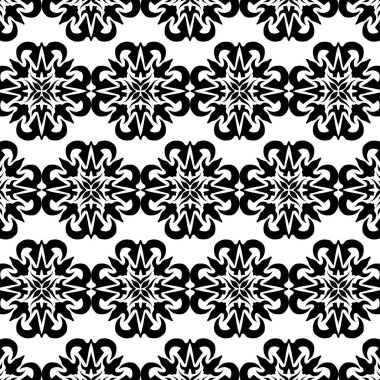 Geometrik havalı soyut çiçek deseni