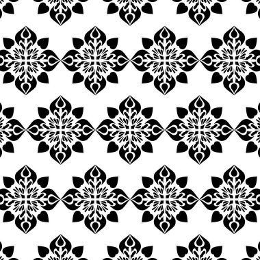 Geometrik havalı soyut çiçek deseni