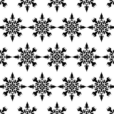 Geometrik havalı soyut çiçek deseni