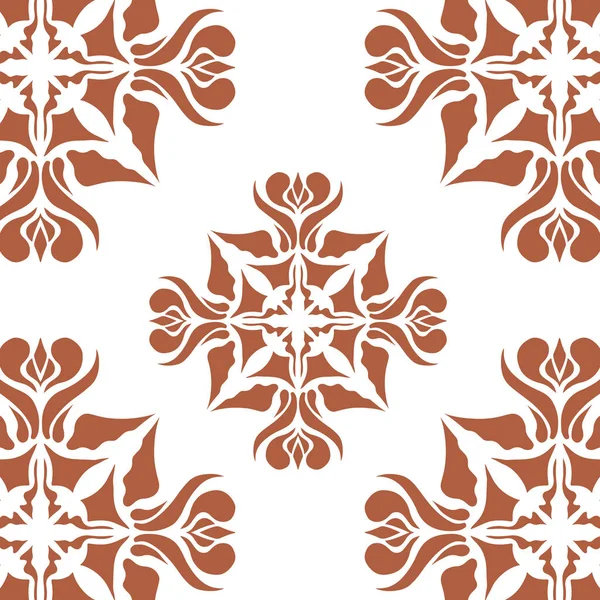 幾何学的なクールな抽象的な花のパターン — ストックベクタ