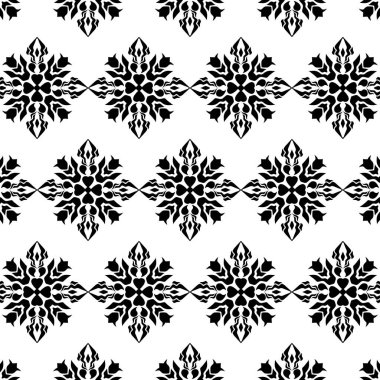 Geometrik havalı soyut çiçek deseni