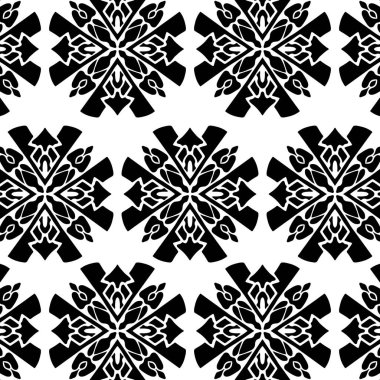 Geometrik havalı soyut çiçek deseni