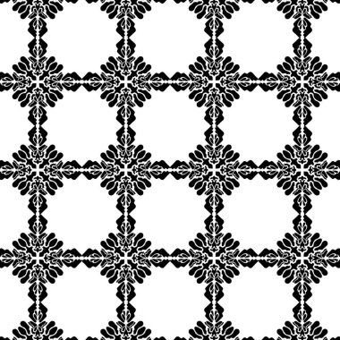 Geometrik havalı soyut çiçek deseni