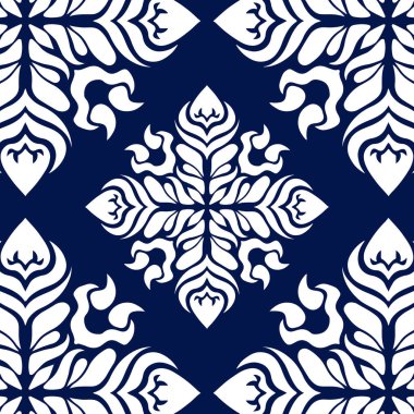 Geometrik havalı soyut çiçek deseni