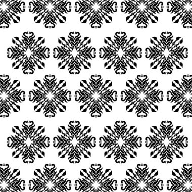 Geometrik havalı soyut çiçek deseni